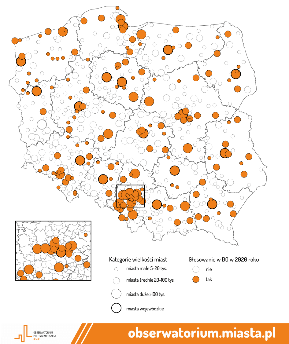 budzety obywatelskie w 2020 roku w polskich miastach-gdzie